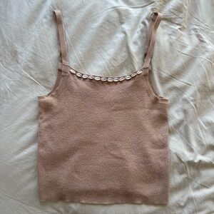 Tularosa knit puka shell tank